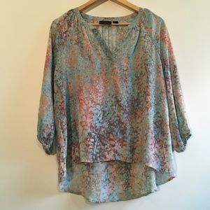 Watercolor Peasant Top